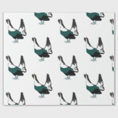 auerhoen vogel Art Glossy Wrapping Papier (Vlak)