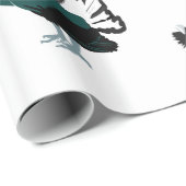 auerhoen vogel Art Glossy Wrapping Papier (Rol Hoek)