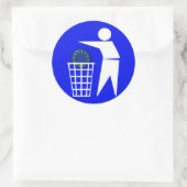 Aufkleber: Anti EU Protest 2c - Ronde Sticker (Tas)