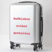 Aufkleber Auto selbst gestalten Sticker (Koffer)