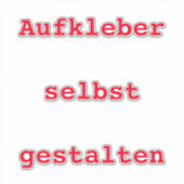 Aufkleber Auto selbst gestalten Sticker (Voorkant)