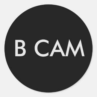 AUFKLEBER # B CAM RONDE STICKER