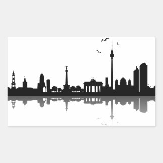Aufkleber Berlin Skyline Rechthoekige Sticker