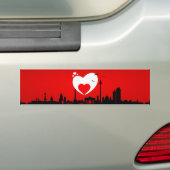 Aufkleber Skyline Berlin Bumpersticker (Op auto)