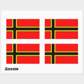 Aufkleber Wirmer Flagge Rechthoekige Sticker (Vel)