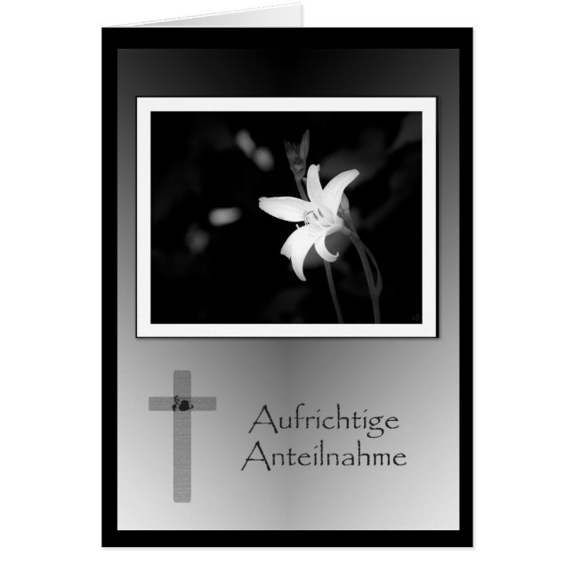 Aufrichtige Anteilnahme (Voorkant)