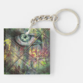 Auge abstrakt sleutelhanger (Achterkant)