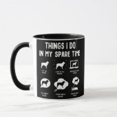 Auggie Dingen doen sparen Tijd Funny Dog Pap Mok (Links)