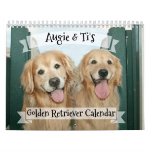 Augie en Ti's Golden Retriever Dog van 2018 Kalender