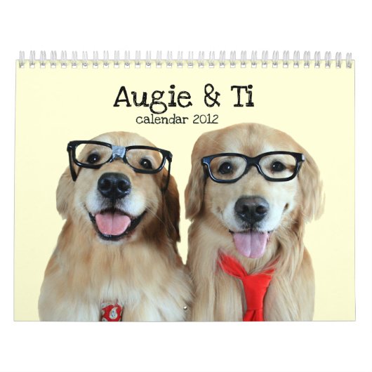 Augie et calendrier 2012 du golden retriever du Ti (Protection)