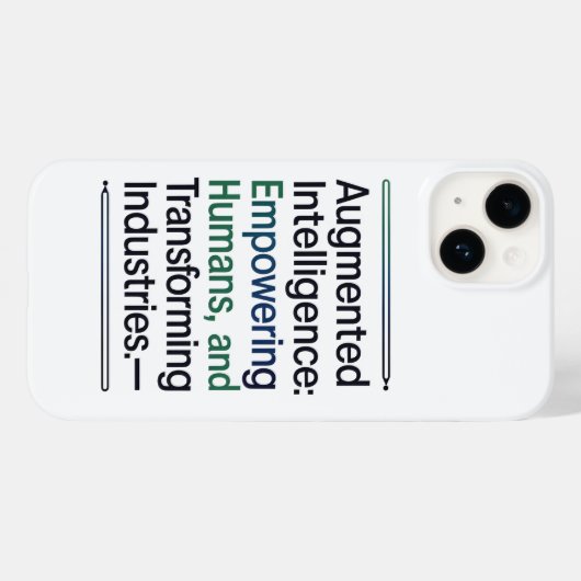 Augmented Intelligence: mensen in staat stellen Case-Mate iPhone Case (Achterkant (horizontaal))