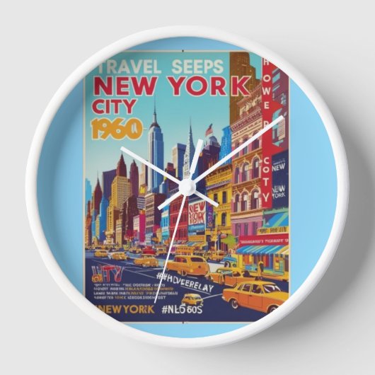 Augmented Reality NYC Poster | Warme kleuren (Voorkant)