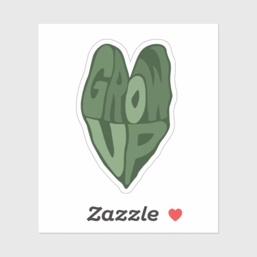Augmenter le Sticker Plante vert (Feuille)