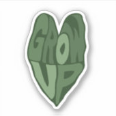 Augmenter le Sticker Plante vert (Devant)