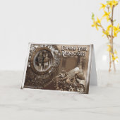 Augmentez votre carte de voeux vernaculaire (Fleur jaune)