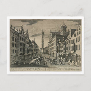 Augsburg Broodmarkt Briefkaart
