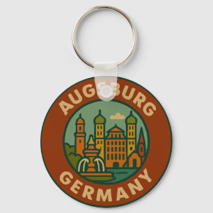 Augsburg Duitsland Stadsbeeld Sleutelhanger
