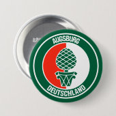Augsburg Round Emblem Ronde Button 7,6 Cm (Voorkant /achterkant)