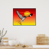 Augur rencontre le soleil du matin. affiche 4x3 (Cuisine)