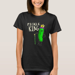 Augurk Augurken Koning Vegan Grappig Eten Groente T-shirt