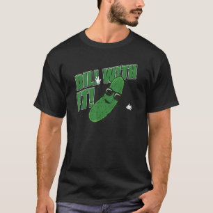 Augurk Humor Stunt Ui Met Het Cucumber Zonnebril V T-shirt