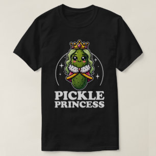 Augurk Prinses Schattig Kawaii Augurk Koningin Gra T-shirt