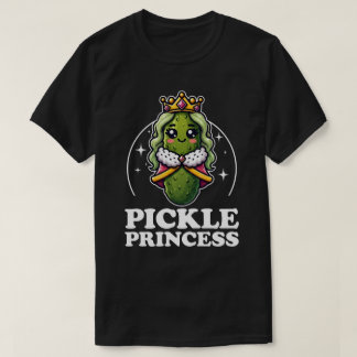 Augurk Prinses Schattig Kawaii Augurk Koningin Gra T-shirt