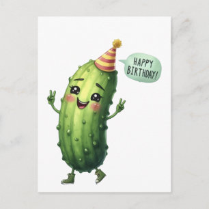 Augurk Verjaardagskaart Gefeliciteerd Briefkaart