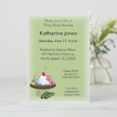 augurken en Ice Cream uitnodiging (Staand voorkant)