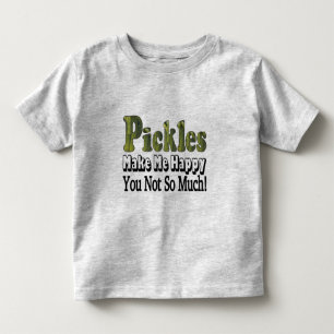 Augurken maken me gelukkig kinder shirts