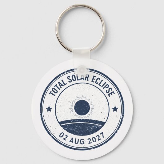 August 2 2027 Solar Eclipse Sleutelhanger (Voorkant)