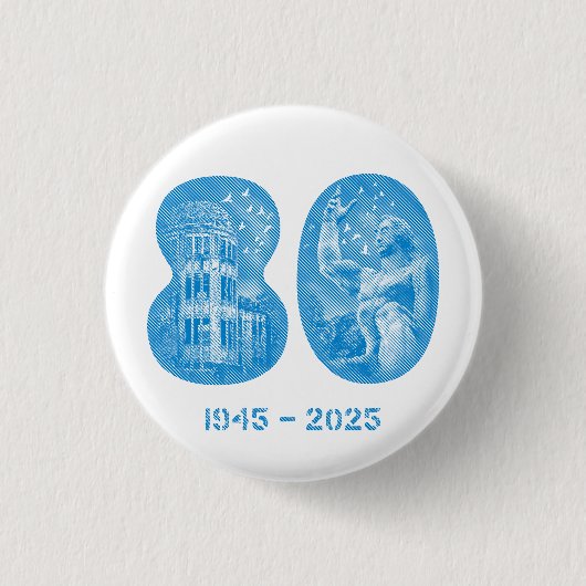 August 5 NYC event 2025 Button - Small 1¼ Inch (Voorkant)