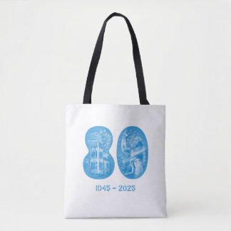August 5 NYC event 2025 Tote (white/black) Draagtas