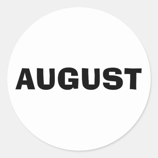 August Ad Lib White Sticker van Janz (Voorkant)