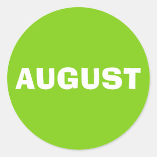 August Ad Lib Yellow Green Sticker van Janz