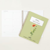 August Birth Flower Poppy Symbol of Peace Success (Devant avec enveloppe)