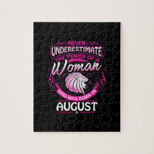 August Birthday Gift Woman Leo Zodiac Astrology Legpuzzel