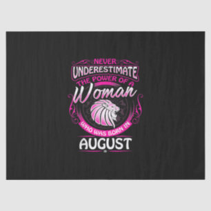 August Birthday Gift Woman Leo Zodiac Astrology Tissuepapier