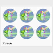 August Birthday Peridot Heart Ronde Sticker (Vel)