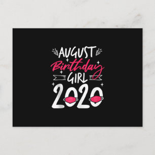 August Birthday Quarantine Gift Women Her Girl Aankondigingskaart