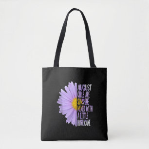 August Birthday Womens Gift Funny Daisy Aster Gift Draagtas