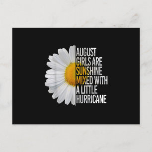 August Birthday Womens Gift Funny Quote Gift Aankondigingskaart