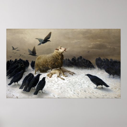 August Friedrich Albrecht Schenck Anguish Poster (Voorkant)