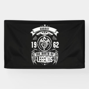 August Gift 1962 De geboorte van de legendes Spandoek