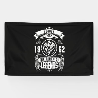 August Gift | 1962 De geboorte van de legendes Spandoek
