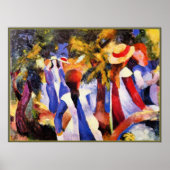 August Macke art, Meisje in Griekenland Poster (Voorkant)