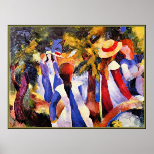 August Macke art, Meisje in Griekenland Poster