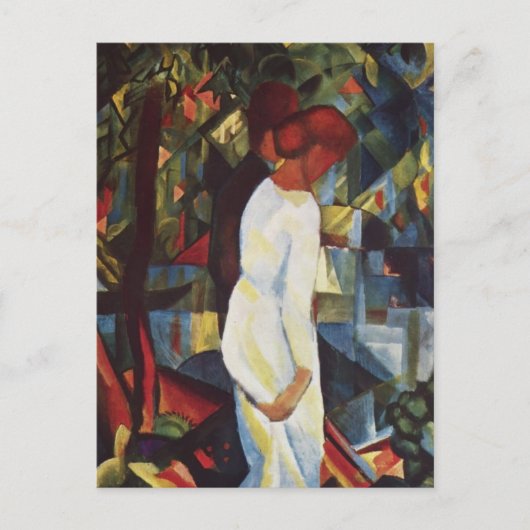 August Macke - een paar in het bos Briefkaart (Voorkant)