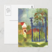August Macke - Garden Gate 1914 Gartentor Briefkaart (Voorkant / Achterkant)