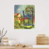 August Macke - Garden Gate 1914 Gartentor Poster (Keuken)